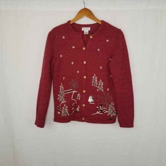 Northern Reflections Christmas Cardigan Sweater - Picture 1 of 7
